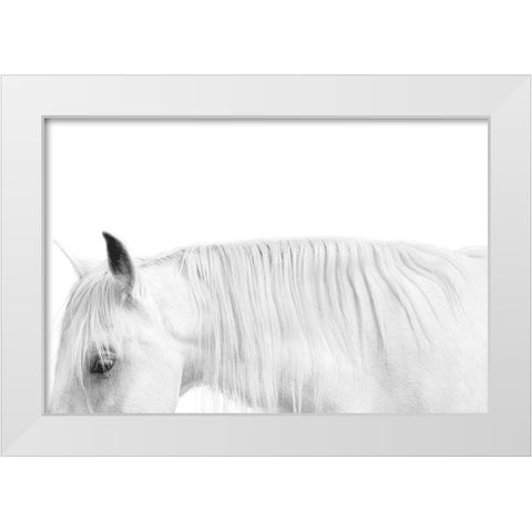 White on White White Modern Wood Framed Art Print by Carter, Samantha