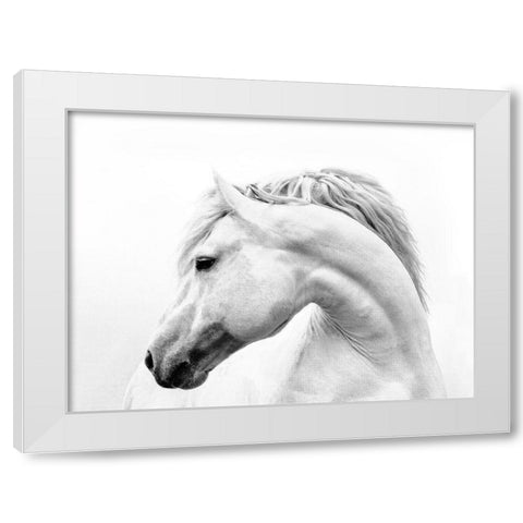Head Turner White Modern Wood Framed Art Print by Carter, Samantha