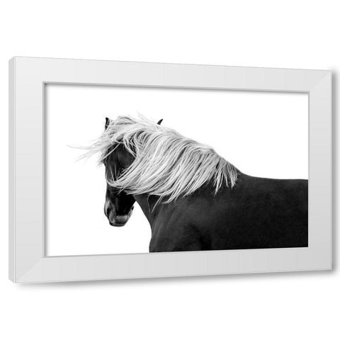 Flaxon Chestnut White Modern Wood Framed Art Print by Carter, Samantha