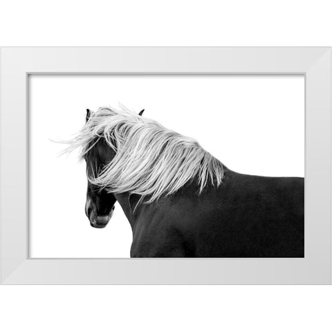 Flaxon Chestnut White Modern Wood Framed Art Print by Carter, Samantha