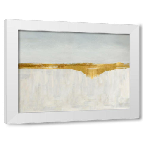 Gold Horizon II White Modern Wood Framed Art Print by Messina, Jake
