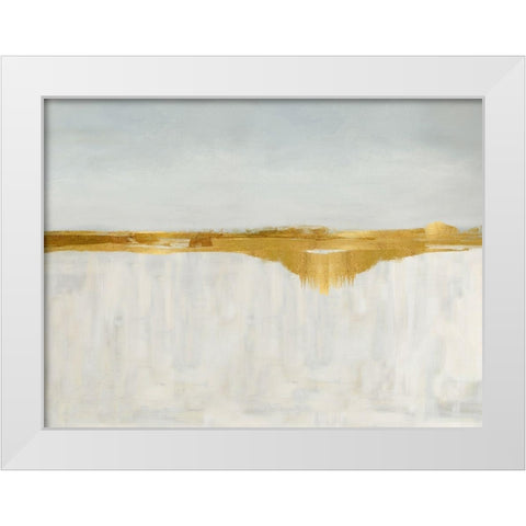 Gold Horizon II White Modern Wood Framed Art Print by Messina, Jake