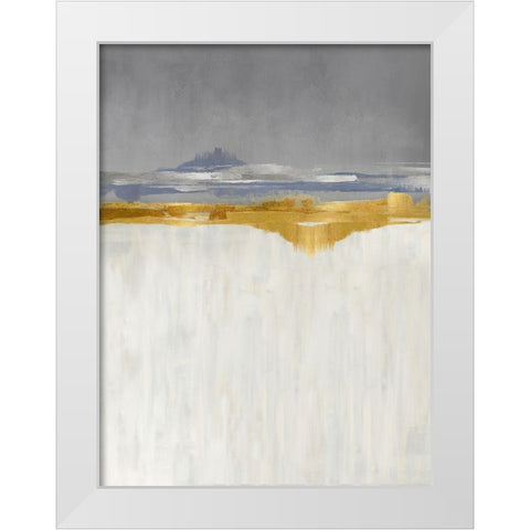 Gold and Silver II White Modern Wood Framed Art Print by Messina, Jake