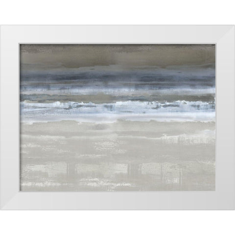 Midnight Movement White Modern Wood Framed Art Print by Messina, Jake