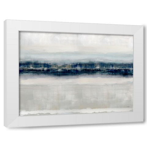 Reflections in Blue White Modern Wood Framed Art Print by Messina, Jake