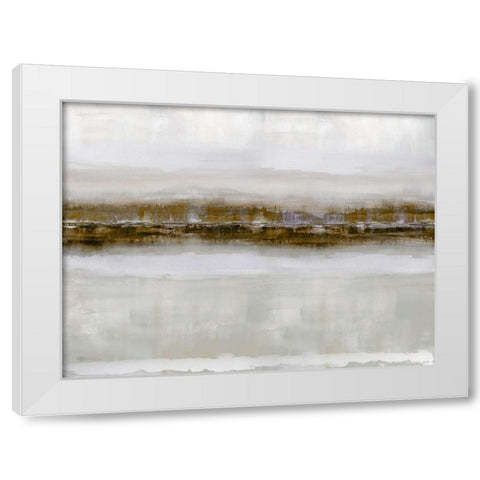 Reflections in Sienna White Modern Wood Framed Art Print by Messina, Jake