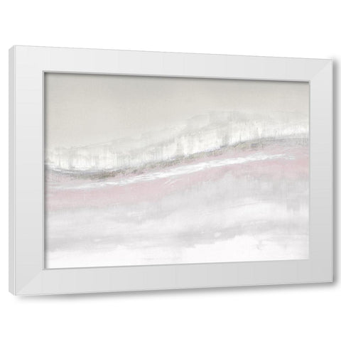 Flowing Blush White Modern Wood Framed Art Print by Messina, Jake