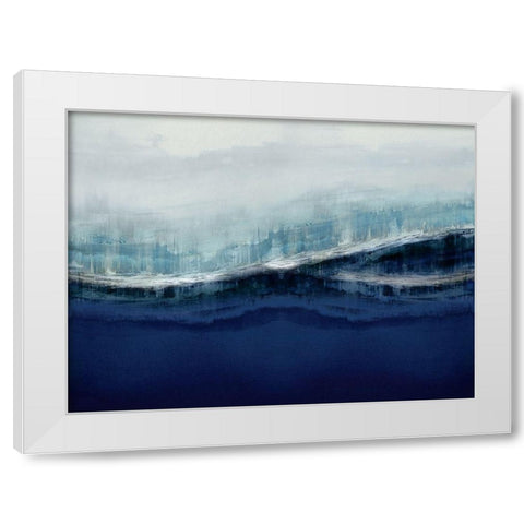 Ascending Indigo White Modern Wood Framed Art Print by Messina, Jake