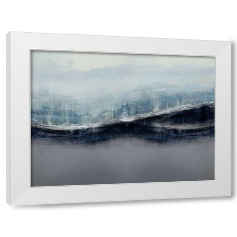 Ascending Gray White Modern Wood Framed Art Print by Messina, Jake