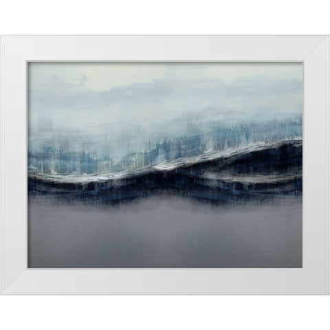 Ascending Gray White Modern Wood Framed Art Print by Messina, Jake