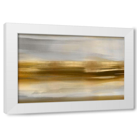 Gold Rush I White Modern Wood Framed Art Print by Messina, Jake