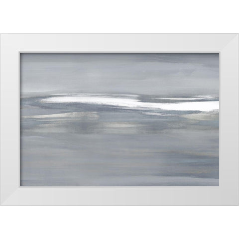 Highlight on Gray I White Modern Wood Framed Art Print by Messina, Jake