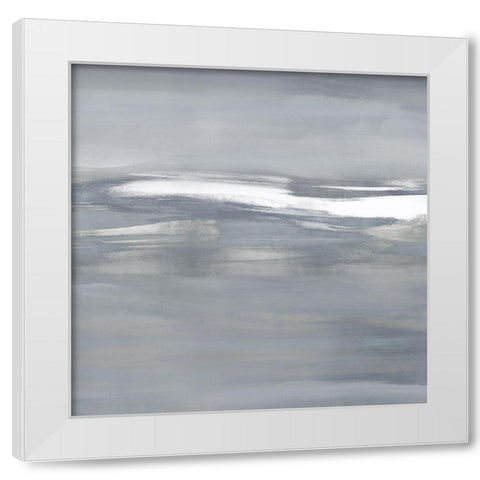 Highlight on Gray II White Modern Wood Framed Art Print by Messina, Jake