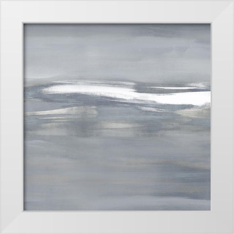 Highlight on Gray II White Modern Wood Framed Art Print by Messina, Jake