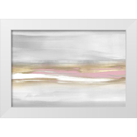Highlight Pink Blush I White Modern Wood Framed Art Print by Messina, Jake