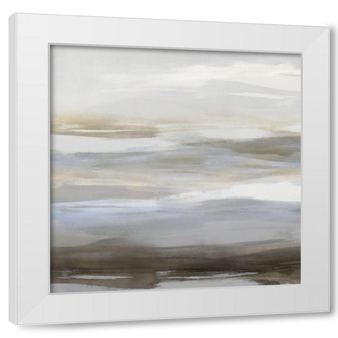 Neutral Strokes II White Modern Wood Framed Art Print by Messina, Jake