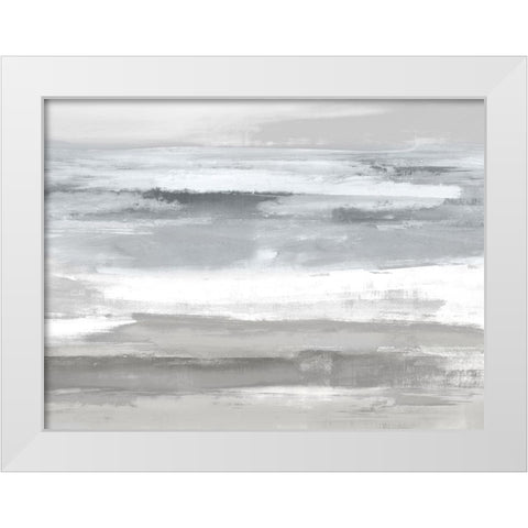 Neutral Passage White Modern Wood Framed Art Print by Messina, Jake