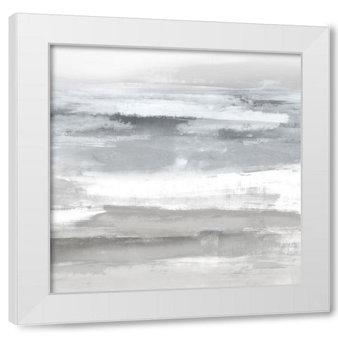 Neutral Passage II White Modern Wood Framed Art Print by Messina, Jake