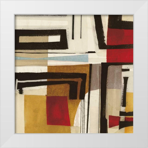 Geometric I White Modern Wood Framed Art Print by Gillen, Sophie