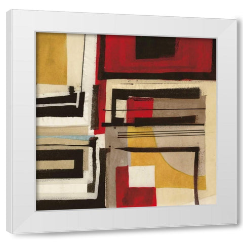Geometric II White Modern Wood Framed Art Print by Gillen, Sophie