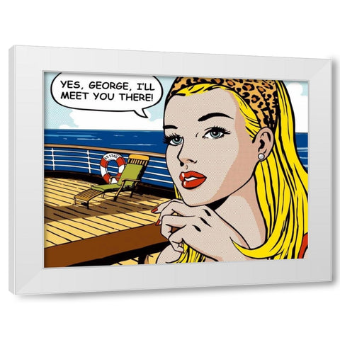 Yes-George White Modern Wood Framed Art Print by Sheila B.