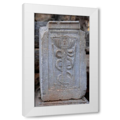 Doctors Sign from Ancient Turkey White Modern Wood Framed Art Print by Bennion, Scott
