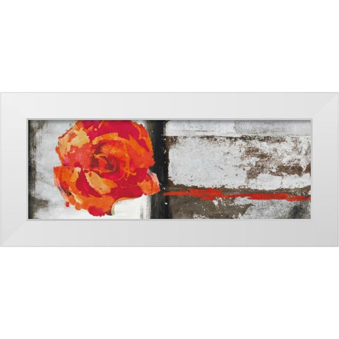 Metallic Pop Flower II White Modern Wood Framed Art Print by Ward, Sarah