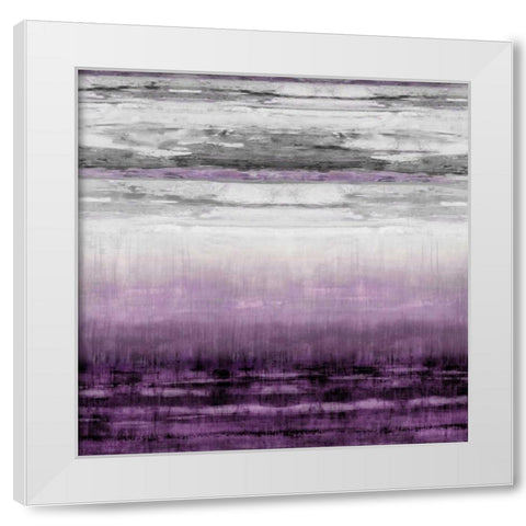 After Glow Aubergine White Modern Wood Framed Art Print by Hamilton, Taylor