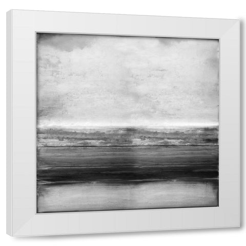 Highlighted Gray White Modern Wood Framed Art Print by Hamilton, Taylor