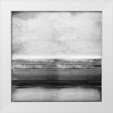 Highlighted Gray White Modern Wood Framed Art Print by Hamilton, Taylor