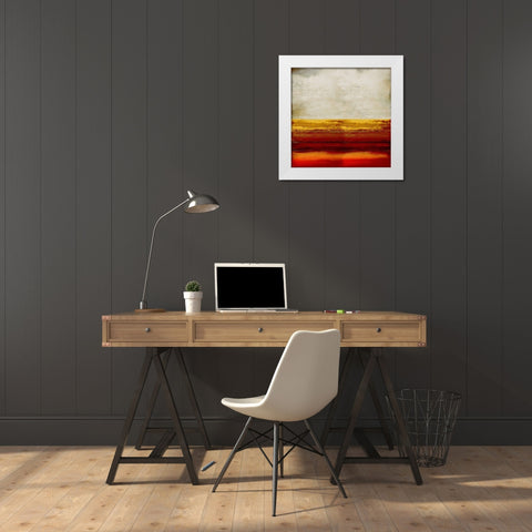 Highlighted Amber White Modern Wood Framed Art Print by Hamilton, Taylor
