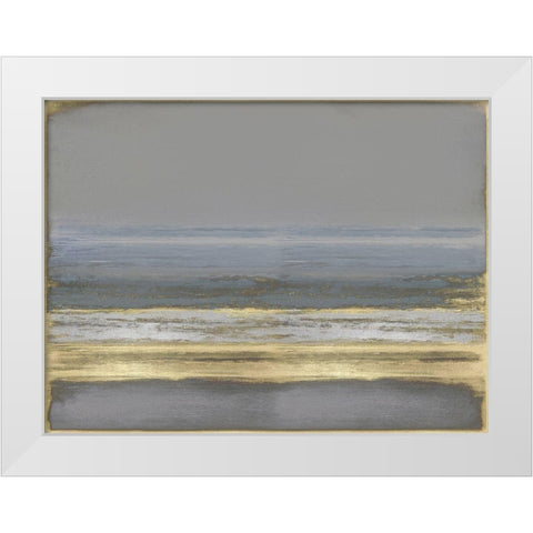 Golden Passage White Modern Wood Framed Art Print by Hamilton, Taylor