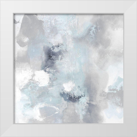 Irresistible Aqua I White Modern Wood Framed Art Print by Bridges, Tate