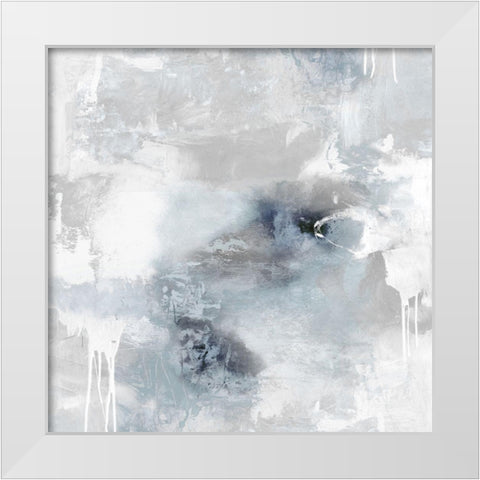 Irresistible Aqua II White Modern Wood Framed Art Print by Bridges, Tate