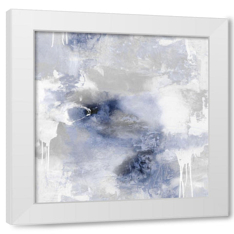 Irresistible Indigo I White Modern Wood Framed Art Print by Bridges, Tate