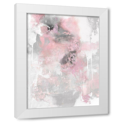 Irresistible Blush I White Modern Wood Framed Art Print by Bridges, Tate
