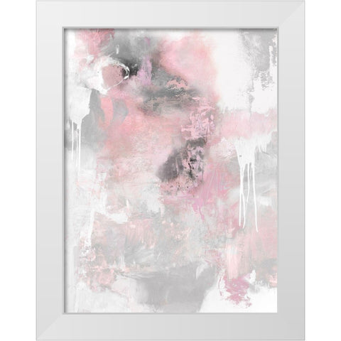 Irresistible Blush I White Modern Wood Framed Art Print by Bridges, Tate