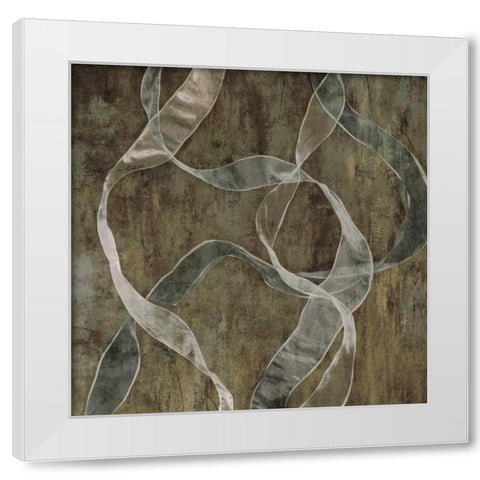 Cascade White Modern Wood Framed Art Print by Hamilton, Todd