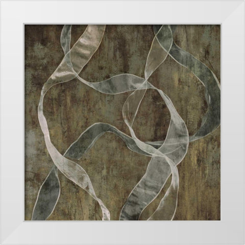 Cascade White Modern Wood Framed Art Print by Hamilton, Todd