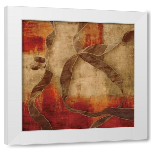 Free Flowing White Modern Wood Framed Art Print by Hamilton, Todd