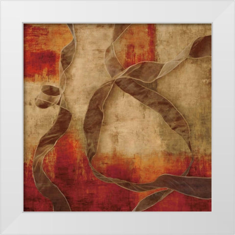 Free Flowing White Modern Wood Framed Art Print by Hamilton, Todd