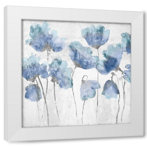 Indigo Friends I White Modern Wood Framed Art Print by Austin, Vanessa