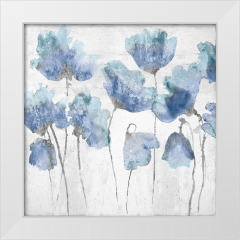 Indigo Friends I White Modern Wood Framed Art Print by Austin, Vanessa