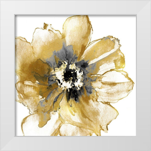 Golden I White Modern Wood Framed Art Print by Austin, Vanessa