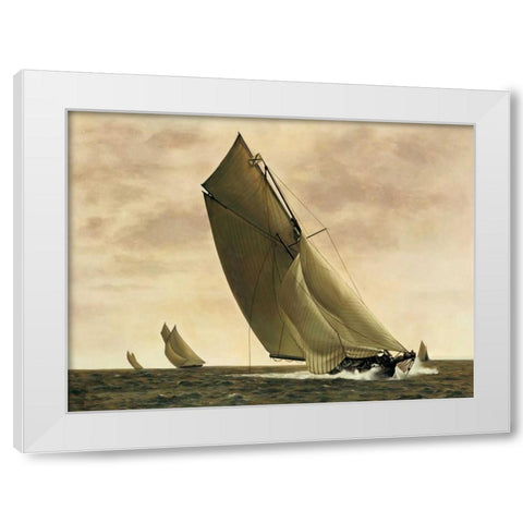 Newport-1903 White Modern Wood Framed Art Print by Matthews, William