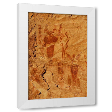 Story Teller White Modern Wood Framed Art Print by Dawson, Robert