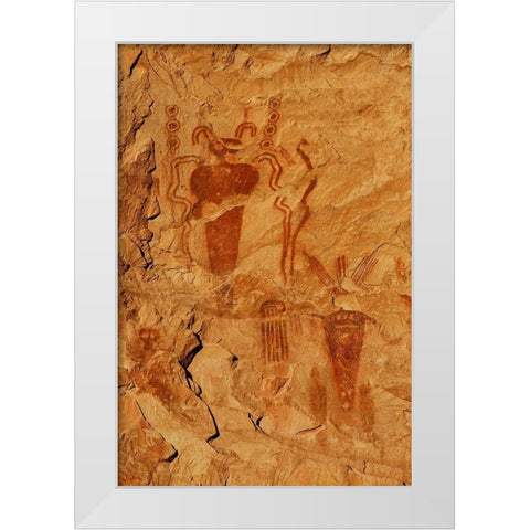 Story Teller White Modern Wood Framed Art Print by Dawson, Robert