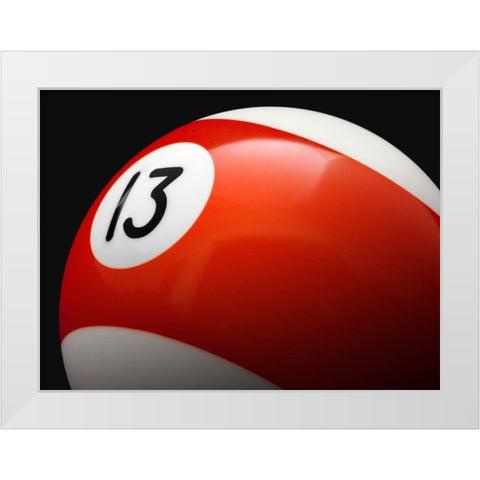 Orange 13 White Modern Wood Framed Art Print by Reynolds, Richard