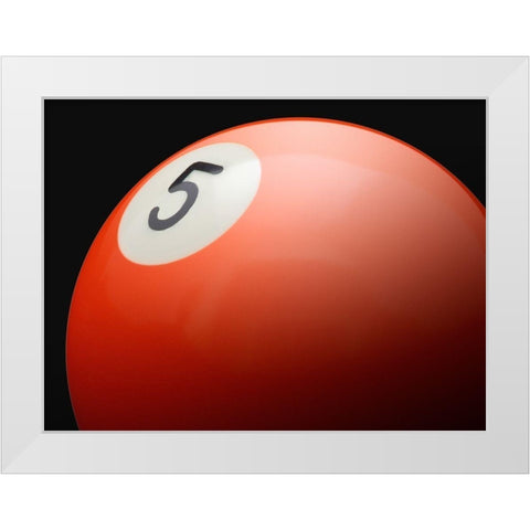 Orange 5 White Modern Wood Framed Art Print by Reynolds, Richard