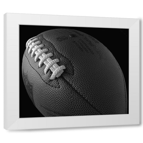 Footbal Bw 2 White Modern Wood Framed Art Print by Reynolds, Richard